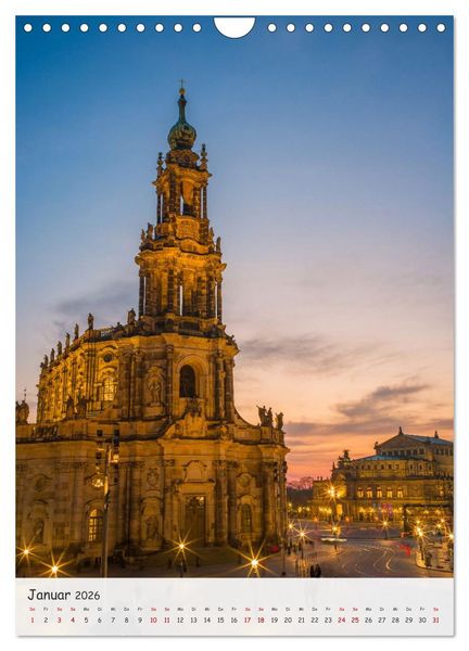 Produktbild: Dresden - Bilder aus Elbflorenz (Wandkalender 2026 DIN A4 hoch), CALVENDO Monatskalender