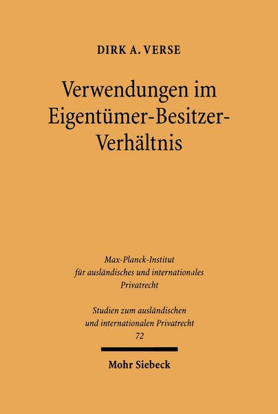 Produktbild: Verwendungen im Eigent&uuml;mer-Besitzer-Verh&auml;ltnis