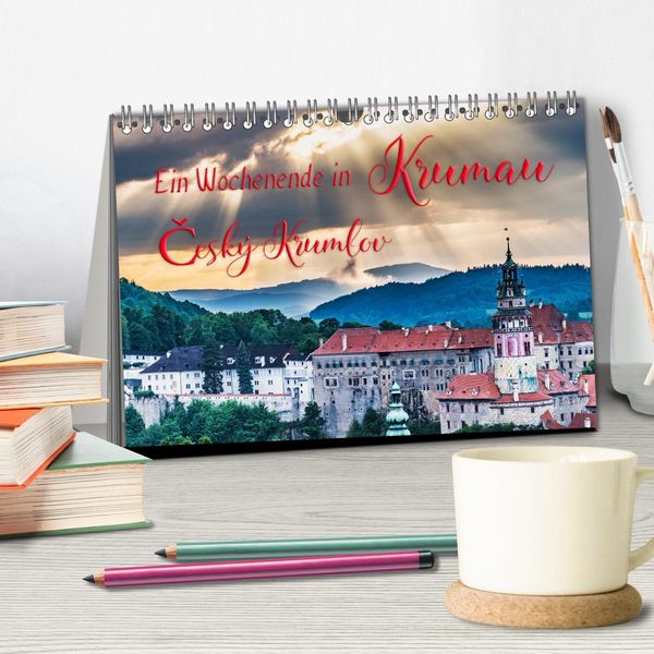 Produktbild: Ein Wochenende in Krumau (Tischkalender 2026 DIN A5 quer), CALVENDO Monatskalender