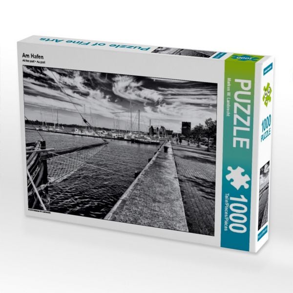 CALVENDO Puzzle Am Hafen | 1000 Teile Lege-Größe 64 × 48 cm Foto-Puzzle für glückliche Stunden