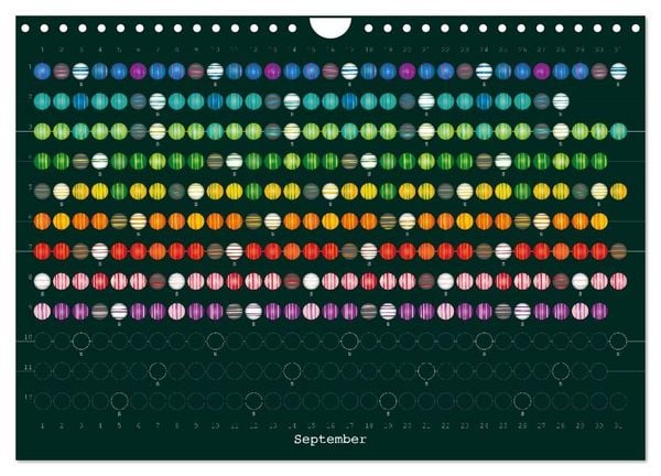 Produktbild: Perlenkalender (Wandkalender 2027 DIN A4 quer), CALVENDO Monatskalender