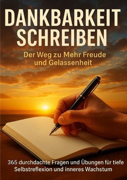 Produktbild: Dankbarkeit Schreiben: Der Weg zu Mehr Freude und Gelassenheit