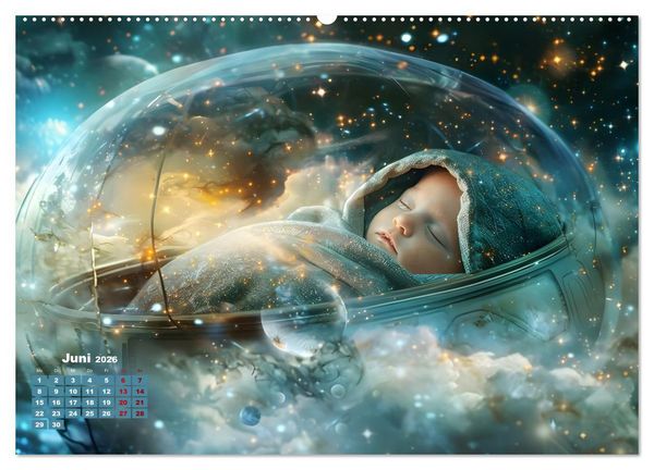 Produktbild: Zwischen Sternenstaub und Stille (Wandkalender 2026 DIN A2 quer), CALVENDO Monatskalender