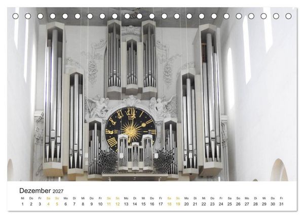 Produktbild: Fantastische Welt der Orgeln (Tischkalender 2027 DIN A5 quer), CALVENDO Monatskalender