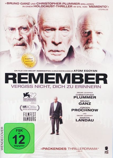 Produktbild: Remember - Vergiss nicht, dich zu erinnern
