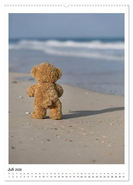 Produktbild: Travelling Teddy Kuba Edition 2026 (Wandkalender 2026 DIN A2 hoch), CALVENDO Monatskalender