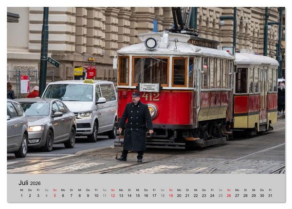 Produktbild: Stra&szlig;enbahnklassiker auf Schienen (Tischkalender 2026 DIN A5 quer), CALVENDO Monatskalender