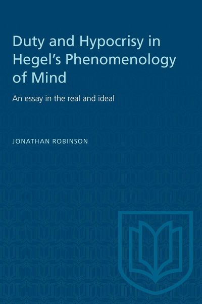 Produktbild: Duty and Hypocrisy in Hegel's Phenomenology of Mind