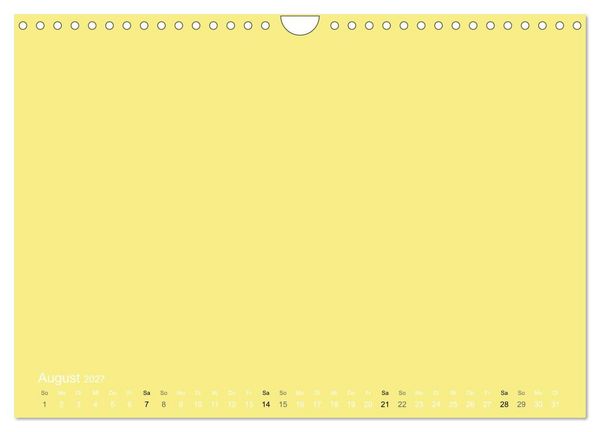 Produktbild: Bastelkalender - Gelb (Wandkalender 2027 DIN A4 quer), CALVENDO Monatskalender