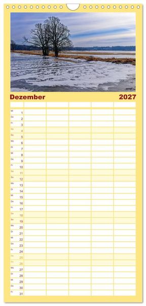 Produktbild: Familienplaner 2027 - Nationalpark Unteres Odertal mit 5 Spalten (Wandkalender, 21 x 45 cm) CALVENDO