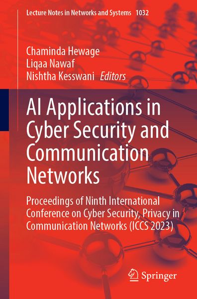 Produktbild: AI Applications in Cyber Security and Communication Networks