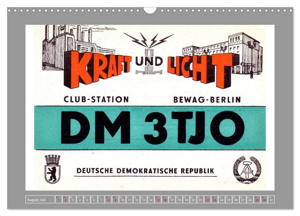Produktbild: Amateurfunk in Ost-Berlin (Wandkalender 2026 DIN A3 quer), CALVENDO Monatskalender
