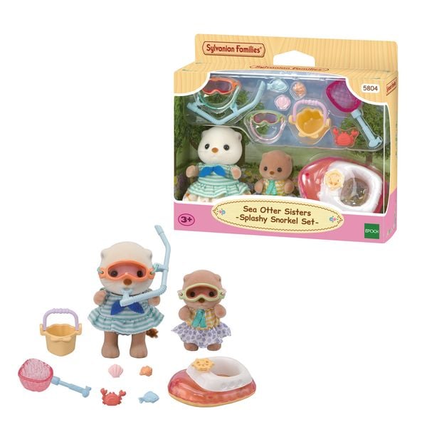 Produktbild: Sylvanian Families 5804 - Sea Otter Sisters Splashy Snorkel Set, Seeotter Schnorchel Spielset