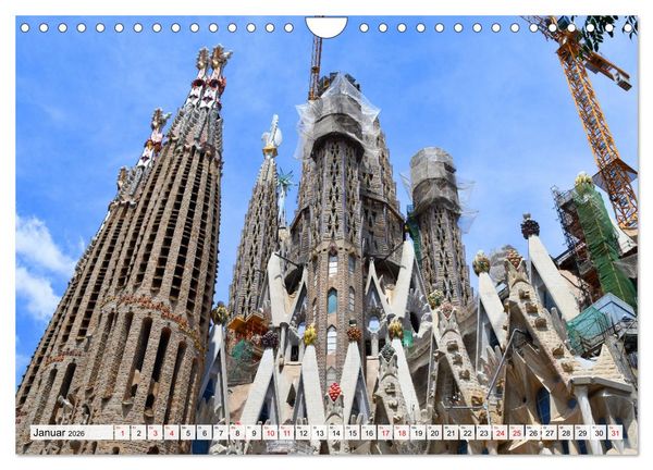 Produktbild: BARCELONA, Traumziel am Mittelmeer (Wandkalender 2026 DIN A4 quer), CALVENDO Monatskalender