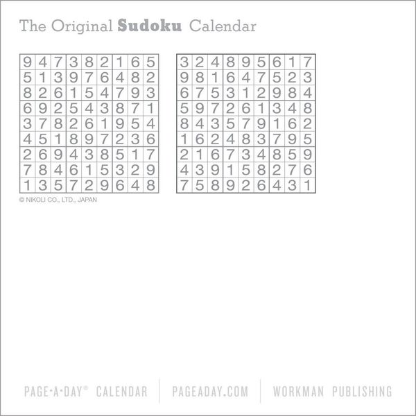 Produktbild: Original Sudoku Page-A-Day(r) Calendar 2026