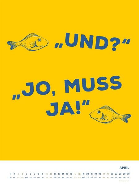 Produktbild: MOIN!: Wandkalender 2027 - Watt mutt, dat mutt