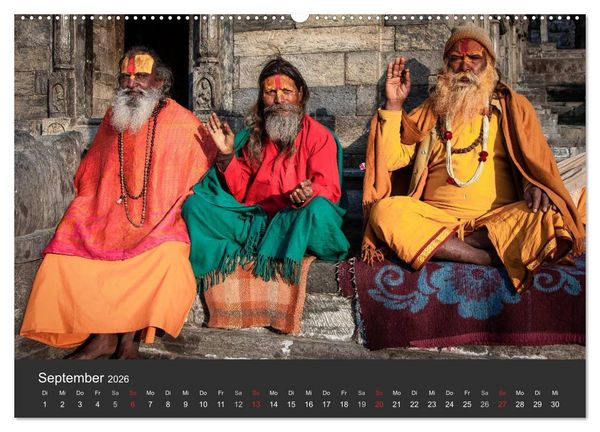 Produktbild: Nepal 2026 - Dem Himmel so nah (Wandkalender 2026 DIN A2 quer), CALVENDO Monatskalender