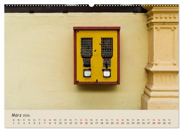 Produktbild: Kaugummiautomaten (hochwertiger Premium Wandkalender 2026 DIN A2 quer), Kunstdruck in Hochglanz