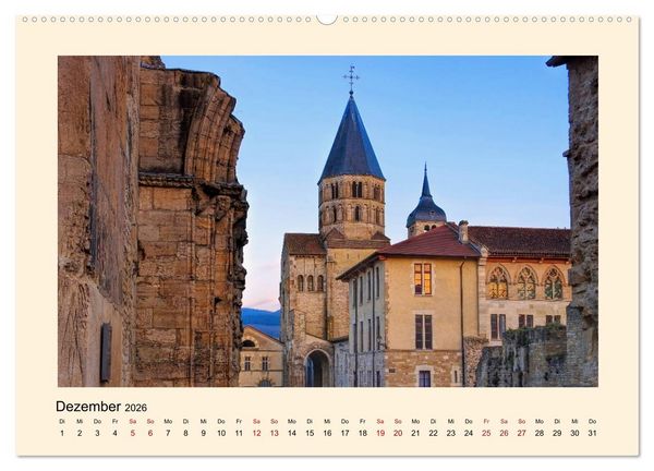 Produktbild: Burgund - Das gr&uuml;ne Herz Frankreichs (Wandkalender 2026 DIN A2 quer), CALVENDO Monatskalender
