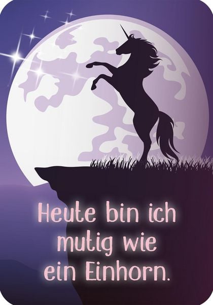 Produktbild: Mutmachkarten f&uuml;r die Schule &ndash; Einhorn