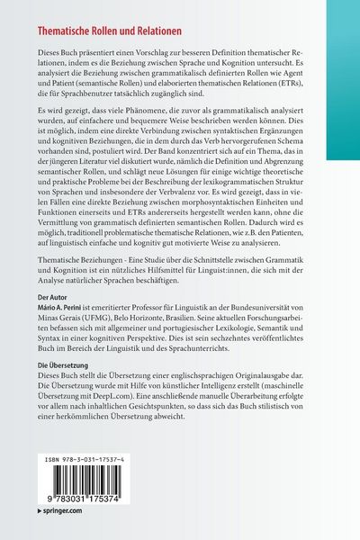 Produktbild: Thematische Rollen und Relationen