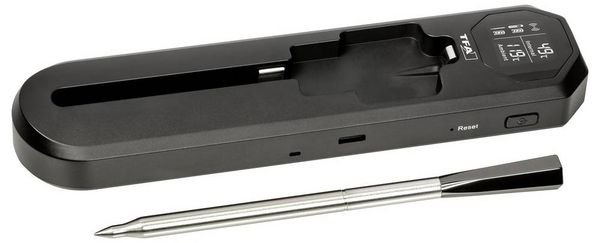 Produktbild: TFA Dostmann SMART BBQ K&Uuml;CHEN-CHEF 2 Gas, Grillwagen, Kugel, Kombi, Mobiler Gas-Grill, Smoker, Schwenk Grillthermometer Schwarz