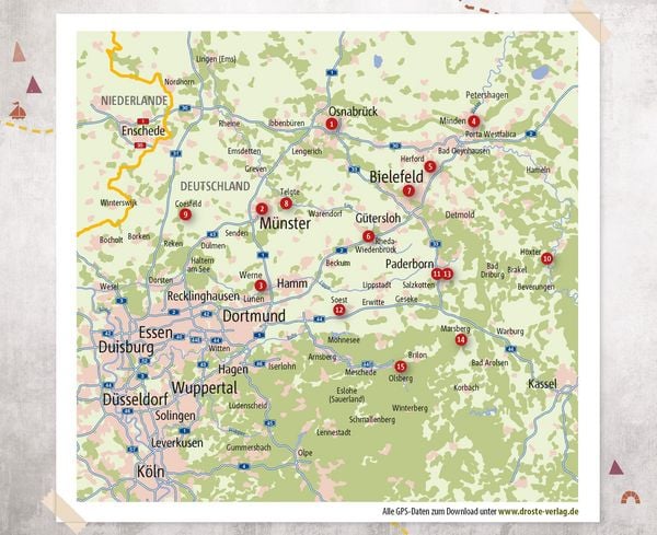 Produktbild: Westfalen - Pilgerwege. Radeln f&uuml;r die Seele