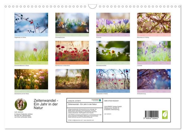 Produktbild: Zeitenwandel - Ein Jahr in der Natur (Wandkalender 2026 DIN A3 quer), CALVENDO Monatskalender