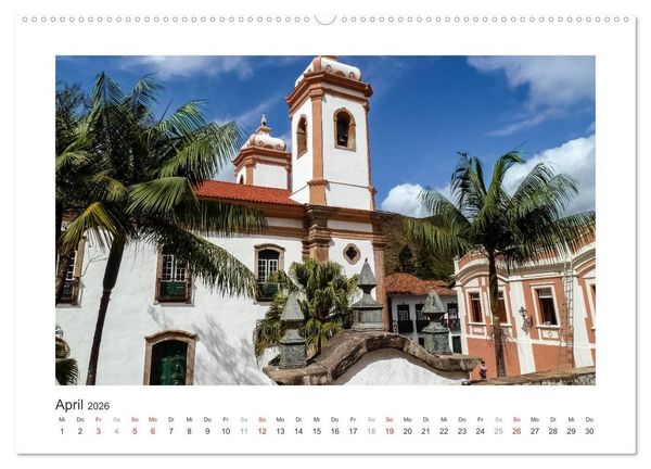 Produktbild: Brasilien 2026 Estrada Real - der Weg des Goldes (Wandkalender 2026 DIN A2 quer), CALVENDO Monatskalender