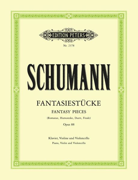 Produktbild: Schumann, R: Fantasiest&uuml;cke Op. 88 for Violin, Cello and Pia