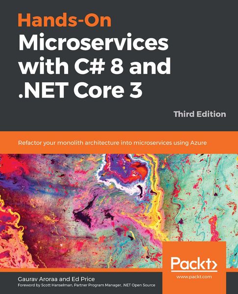 Produktbild: Hands-On Microservices with C# 8 and .NET Core 3