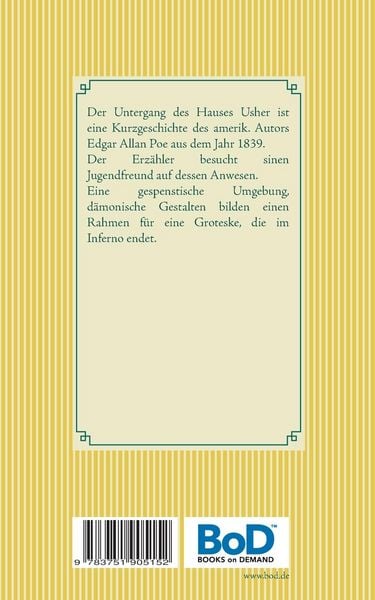 Produktbild: Der Untergang des Hauses Usher