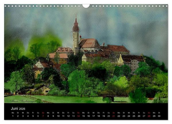 Produktbild: Deutschland in Aquarell (Wandkalender 2026 DIN A3 quer), CALVENDO Monatskalender