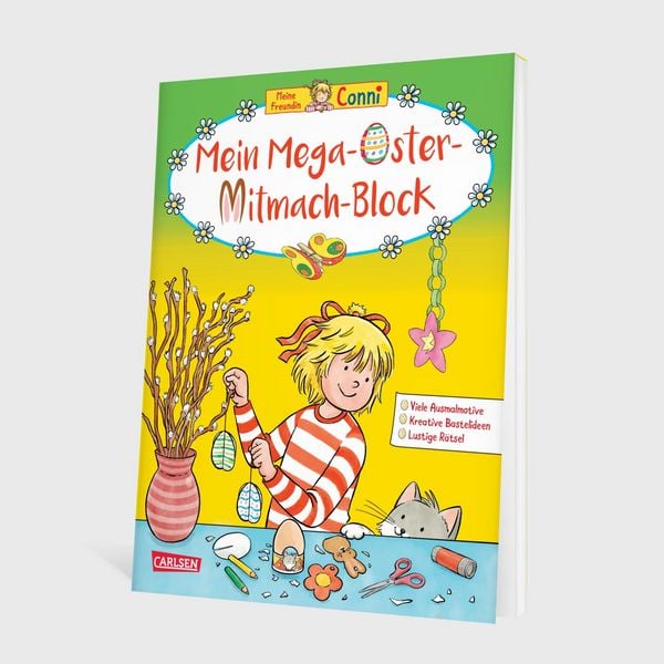 Produktbild: Conni Gelbe Reihe (Besch&auml;ftigungsbuch): Mein Mega-Oster-Mitmach-Block