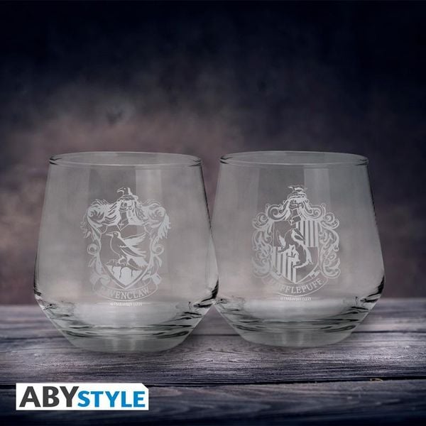 Produktbild: HARRY POTTER 2 Glass Set Ravenclaw & Hufflepuff