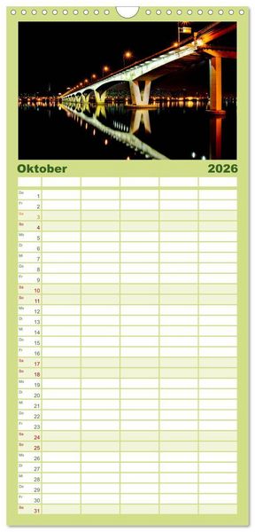 Produktbild: Familienplaner 2026 - S&uuml;dkorea - Hightech und viel Tradition mit 5 Spalten (Wandkalender, 21 x 45 cm) CALVENDO