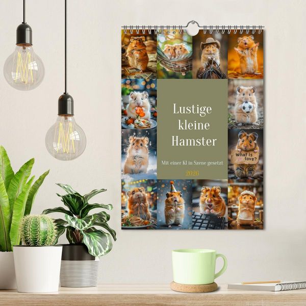 Produktbild: Lustige kleine Hamster (Wandkalender 2026 DIN A4 hoch), CALVENDO Monatskalender