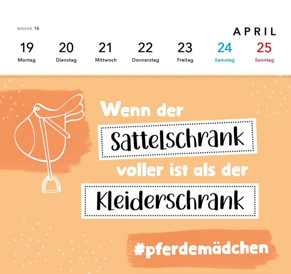 Produktbild: Pferdem&auml;dchen 2027 - Zum Reiten geboren, zum Ausmisten verdammt.
