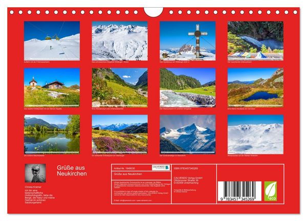Produktbild: Gr&uuml;&szlig;e aus Neukirchen (Wandkalender 2026 DIN A4 quer), CALVENDO Monatskalender