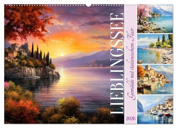 Produktbild: Lieblingssee (Wandkalender 2026 DIN A2 quer), CALVENDO Monatskalender