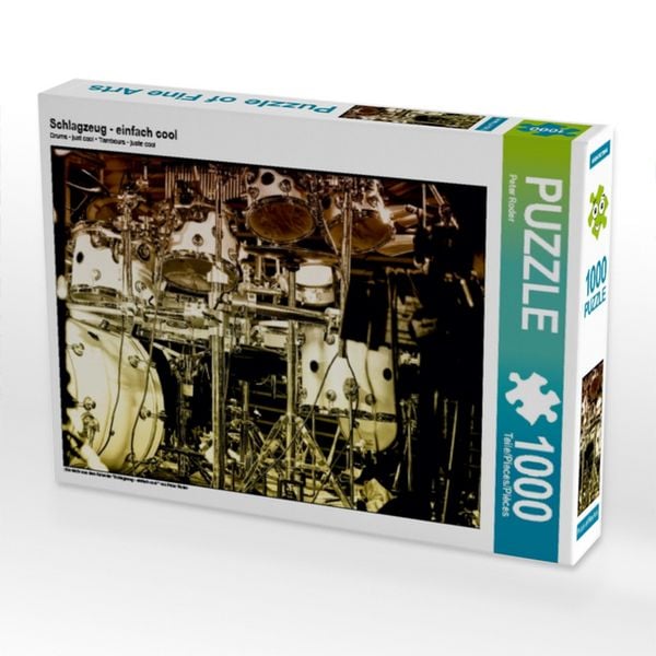 CALVENDO Puzzle Schlagzeug - einfach cool | 1000 Teile Lege-Größe 64x48cm Foto-Puzzle für glückliche Stunden