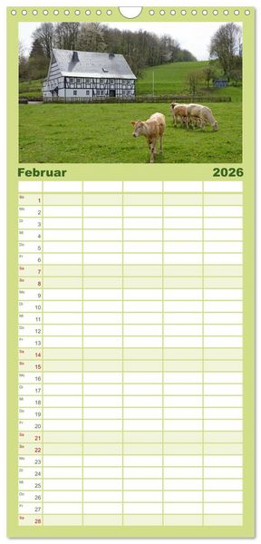 Produktbild: Familienplaner 2026 - Das Sauerland - Mittelgebirge im Herzen Deutschlands mit 5 Spalten (Wandkalender, 21 x 45 cm) CALVENDO