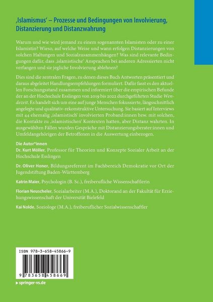 Produktbild: &sbquo;Islamismus&lsquo; - Prozesse und Bedingungen von Involvierung, Distanzierung und Distanzwahrung