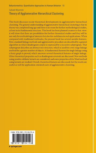 Produktbild: Theory of Agglomerative Hierarchical Clustering