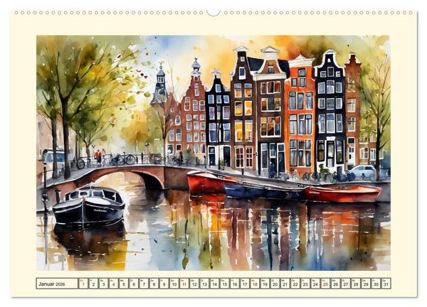 Produktbild: Europas Metropolen (hochwertiger Premium Wandkalender 2026 DIN A2 quer), Kunstdruck in Hochglanz