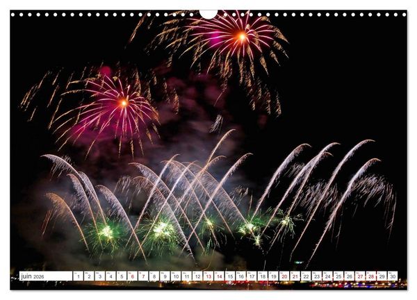 Produktbild: Feux d'Artifice - Miracles dans le ciel (Calendrier mural 2026 DIN A3 vertical), CALVENDO calendrier mensuel