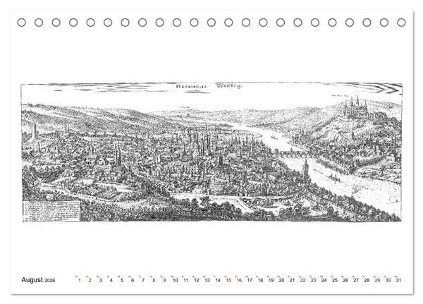 Produktbild: W&uuml;rzburg in alten Bildern (Tischkalender 2026 DIN A5 quer), CALVENDO Monatskalender