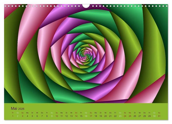Produktbild: Neonfarben (Wandkalender 2026 DIN A3 quer), CALVENDO Monatskalender