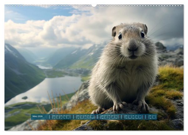 Produktbild: Nach Art der Lemminge (Wandkalender 2026 DIN A2 quer), CALVENDO Monatskalender