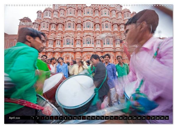 Produktbild: Indien - das goldene Dreieck, Delhi-Agra-Jaipur (Wandkalender 2026 DIN A2 quer), CALVENDO Monatskalender